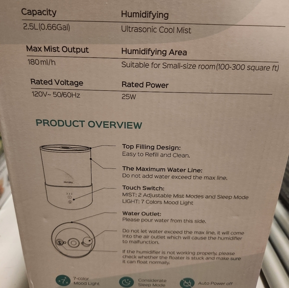 Homasy Humidifier - Picture 2 of 3